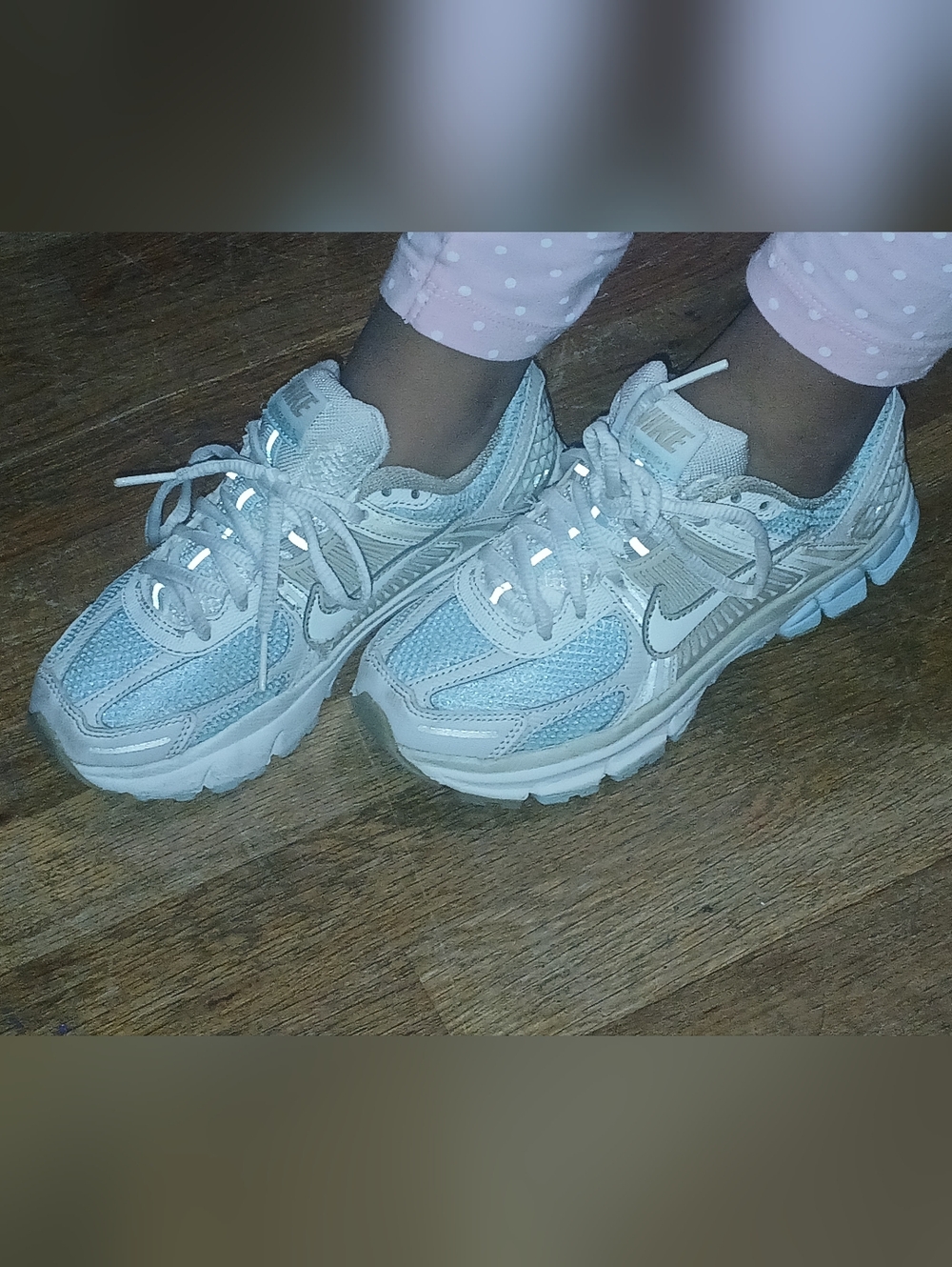 Nike Vemero Light Blue and White Mesh Running Shoes